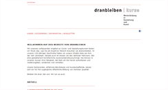 Desktop Screenshot of dranbleiben.ch