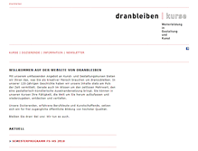 Tablet Screenshot of dranbleiben.ch